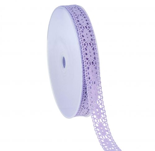 Product Lace Ribbon Purple Decorative Ribbon Flower Spring W13mm L20m