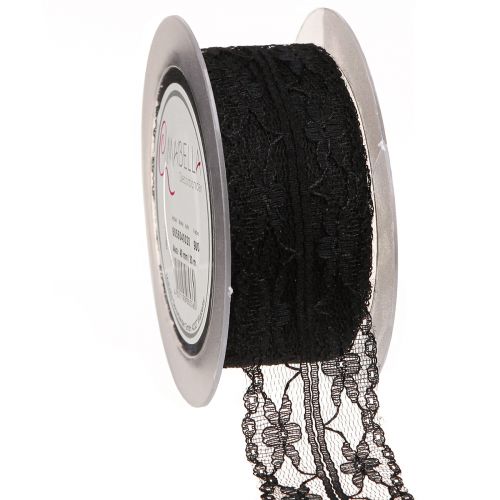 Lace Ribbon Vintage Black Mourning Ribbon Lace 40mm 20m