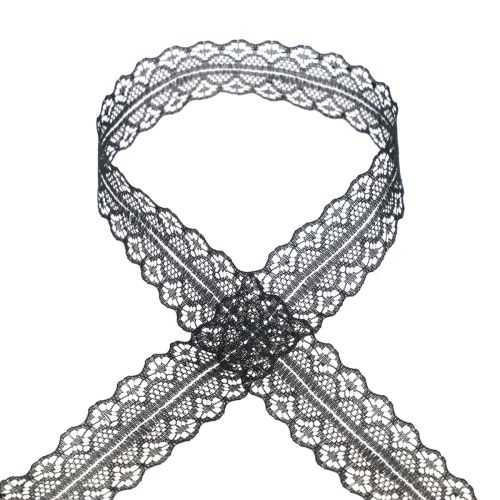 Product Lace ribbon gift ribbon black ribbon lace 28mm 20m