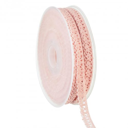Lace trim pink decorative ribbon crochet lace W12mm L20m
