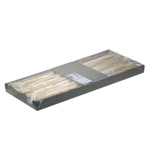 Floristik24 Taper candles 400/25 gold 8pcs