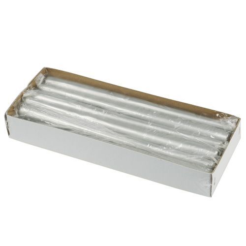 Product Taper candles 300/23 silver 12pcs.
