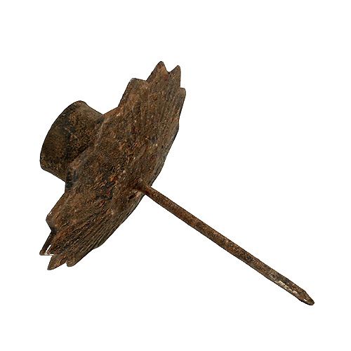 Floristik24 Taper candle holder for sticking Ø7cm rust 4pcs