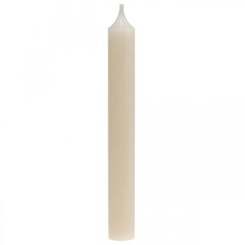 Product Rod candle white cream wax candles 180mm/Ø21mm 6pcs