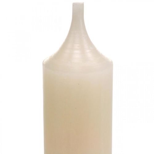 Product Pillar Candle White Cream Candle Decoration 120mm/Ø21mm 6 Pcs