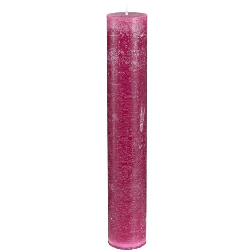 Product Taper candles, dyed candles, Berry, 50x300mm, 4 pcs.