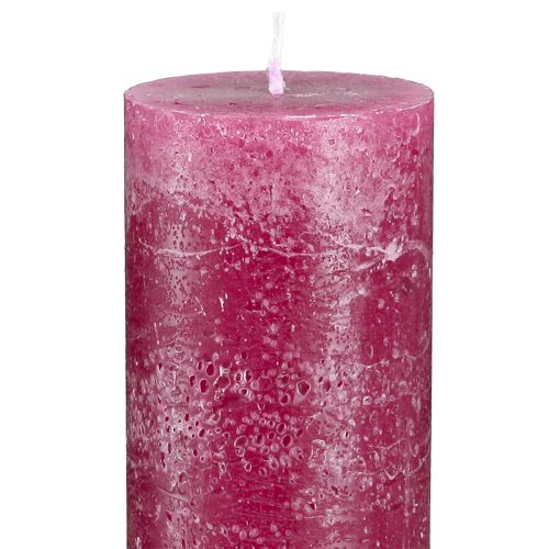 Product Taper candles, dyed candles, Berry, 50x300mm, 4 pcs.