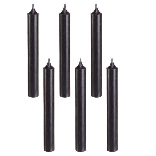 Product Taper candles candles black candle decoration Ø21mm 170mm 6 pcs