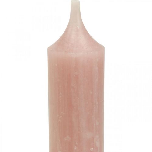 Floristik24 Pink taper candles, boho style, Ø21/170mm, 6 pieces