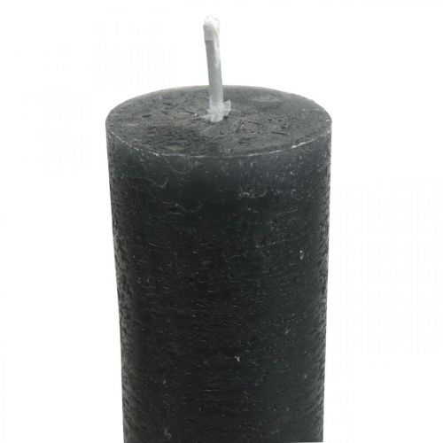 Product Taper candles colored anthracite candles 34×240mm 4 pcs