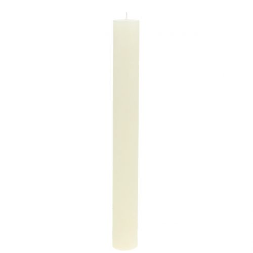 Product Taper candles colored cream 34mm x 300mm 4 pcs