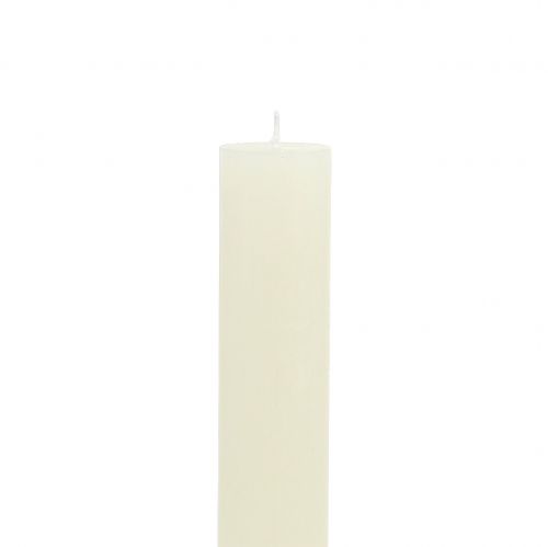 Product Taper candles colored cream 34mm x 300mm 4 pcs