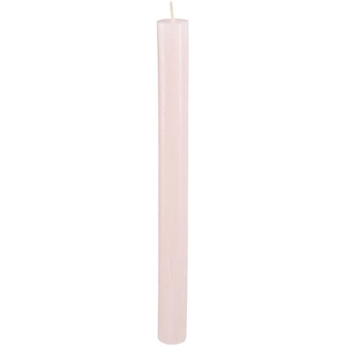 Taper candles colored light pink candles pink 21×240mm 12 pcs