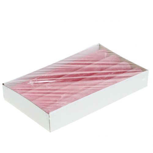 Floristik24 Taper Candles Solid Colored Pink 34mm x 300mm 4 Pcs