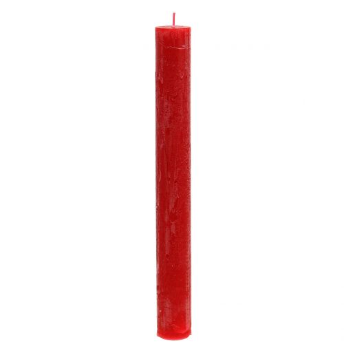 Floristik24 Taper Candles Solid Colored Red 34mm x 300mm 4 Pcs