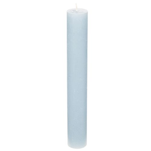 Blue taper candle for candlesticks and table decoration, 34x240mm, 4 pieces