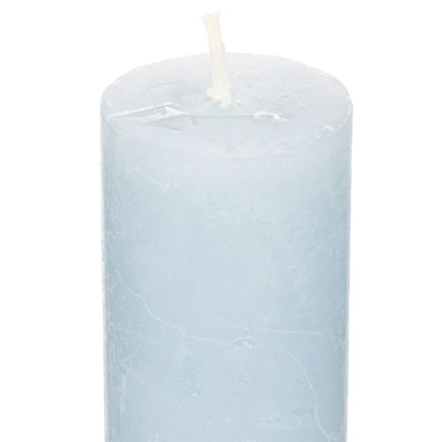 Blue taper candle for candlesticks and table decoration, 34x240mm, 4 pieces | Floristik24.ie