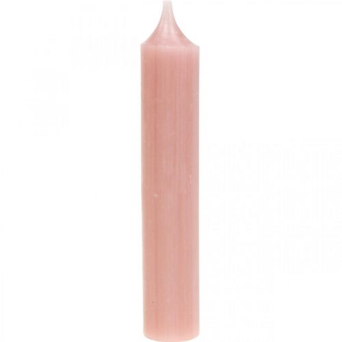 Floristik24 Rod candles, short, candles pink for deco loop Ø21/110mm 6pcs