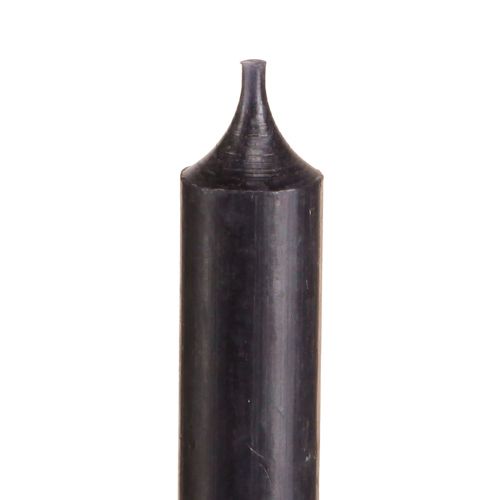 Product Taper candles short small candles black 110mm Ø21mm 6 pcs bunch