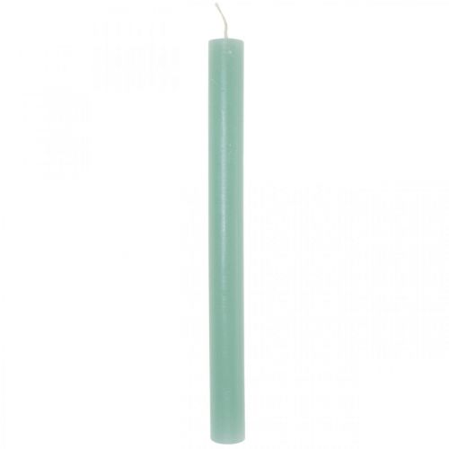 Product Taper candles dyed green 21×240mm 12pcs