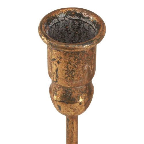 Product Antique candle holder for 10 candles gold 46×46cm H16.5cm