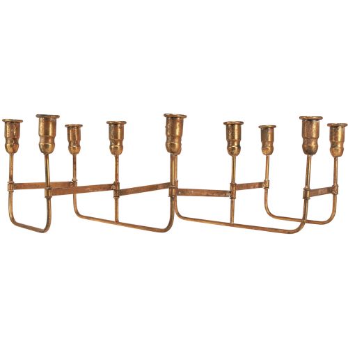Product Antique candle holder for 10 candles gold 46×46cm H16.5cm