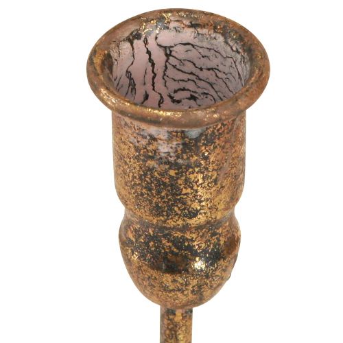 Product Antique Candle Holder For 4 Candles Gold 18×18cm H16.5cm