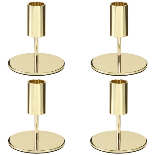 Product Gold Modern Candle Holder Metal H10cm 4 pcs