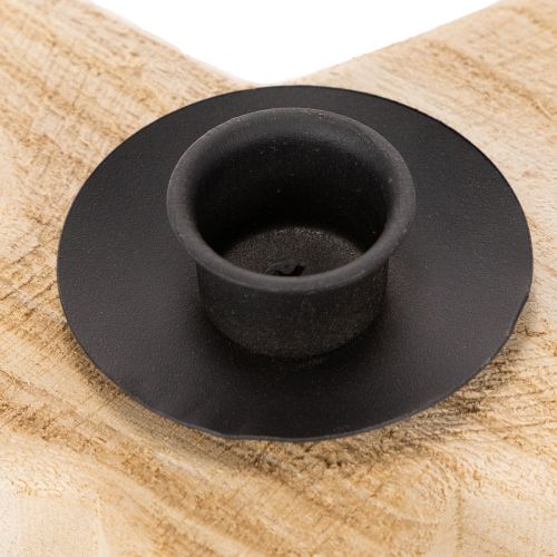 Rustic wooden star candle