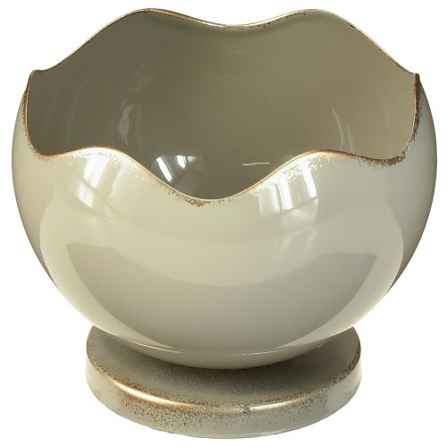 Product Taper candle holder metal candle holder grey gold H9.5cm