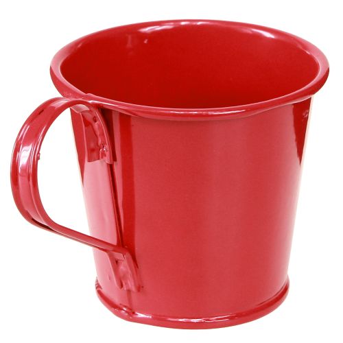 Floristik24 Metal candle holder cup red H6cm 6pcs