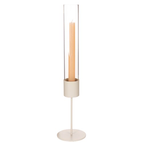Modern 45cm glass cylinder candle holder | Floristik24.ie