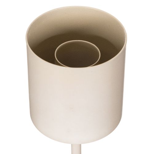 Candle holder with glass cylinder on metal base 50cm | Floristik24.ie
