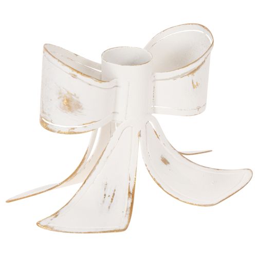 Vintage bow candle holder, 12cm