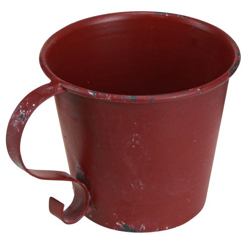 Product Candle holder vintage cup decoration wine red Ø9.5cm H8cm 3pcs