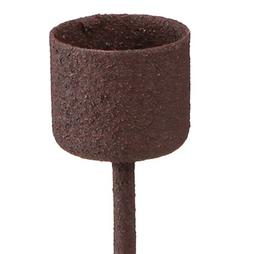 Product Stick candle holder rust brown Ø22mm H10.5cm 12 pcs