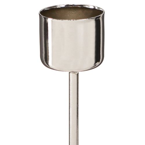 Product Stick candle holder silver Ø22mm 10.5cm 12 pcs