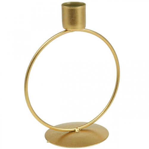Product Candlestick gold candlestick metal ring Ø10.5cm
