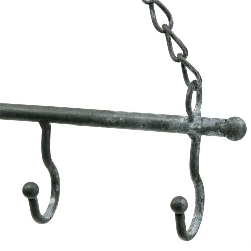 Product Hook rail for hanging gray 50cm H55cm