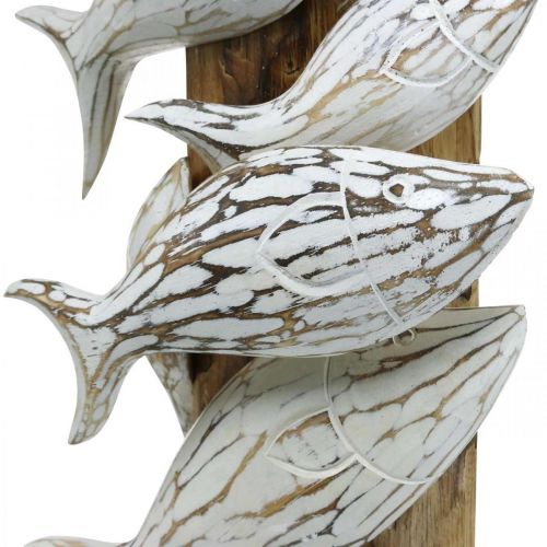 Floristik24 Decorative fish standing wooden school of fish Maritime decoration 59cm