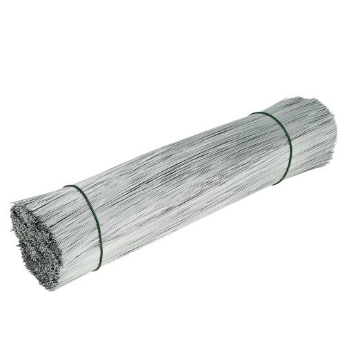 Floristik24 Pinning wire, silver wire galvanized Ø0.4mm L180mm 1kg