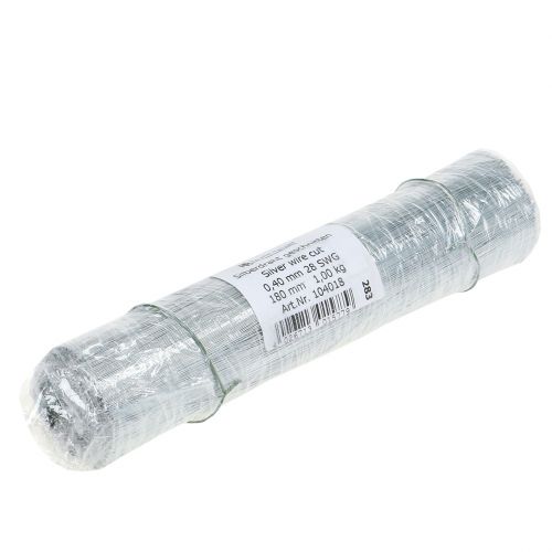 Product Pinning wire, silver wire galvanized Ø0.4mm L180mm 1kg