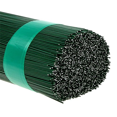 Floristik24 Plug-in wire painted green 0.7mm 300mm 2.5kg