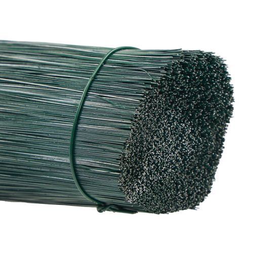 Product Plug-in wire green craft wire florist wire Ø0.4mm 13cm 1kg