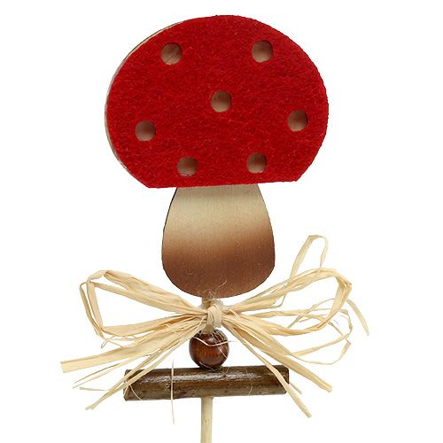 Product Plug fly agaric 7cm L33,5cm 16 pcs