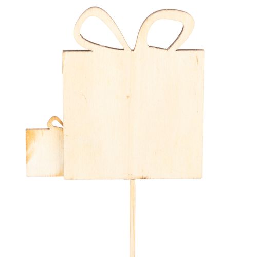 Plant markers gift set, wooden design, 31cm, 12 pieces | Floristik24.ie