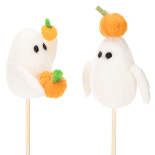 Ghost figures on wooden sticks, Halloween decoration, 54cm, 8 pieces | Floristik24.ie