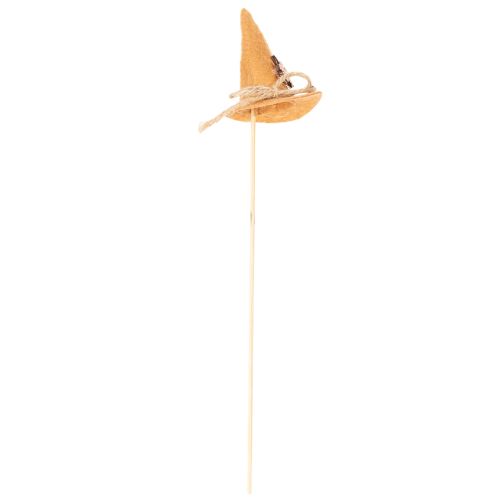 Decorative felt witch's hat picks for autumnal table decorations, 28cm, 12 pieces | Floristik24.ie