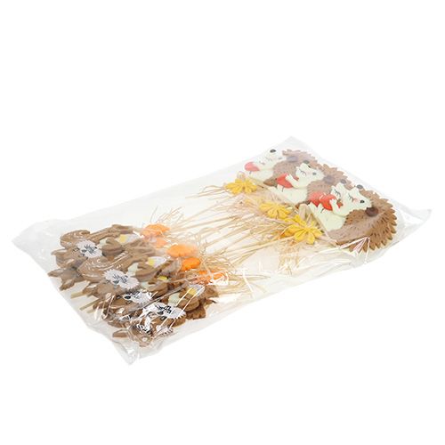 Floristik24 Hedgehog or squirrel plugs L30cm 12 pieces