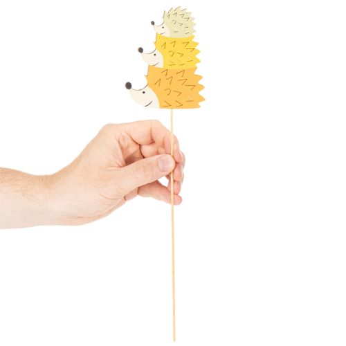 Decorative Garden Stakes - Colorful Hedgehog Family - 34cm, 12 Pieces | Floristik24.ie
